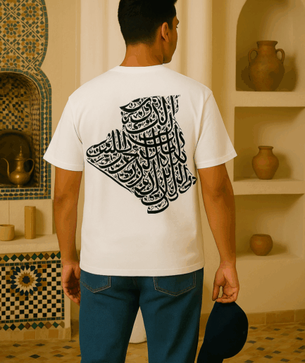 T-shirt Algérie caligraphie